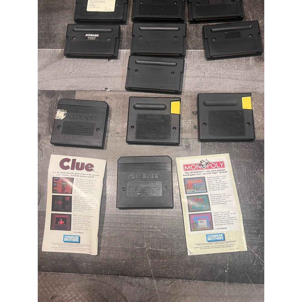 Sega Genesis Game Lot of 14 Road Rash Shaq Fu Animaniacs Monopoly Clue TESTED - Picture 6 of 16
